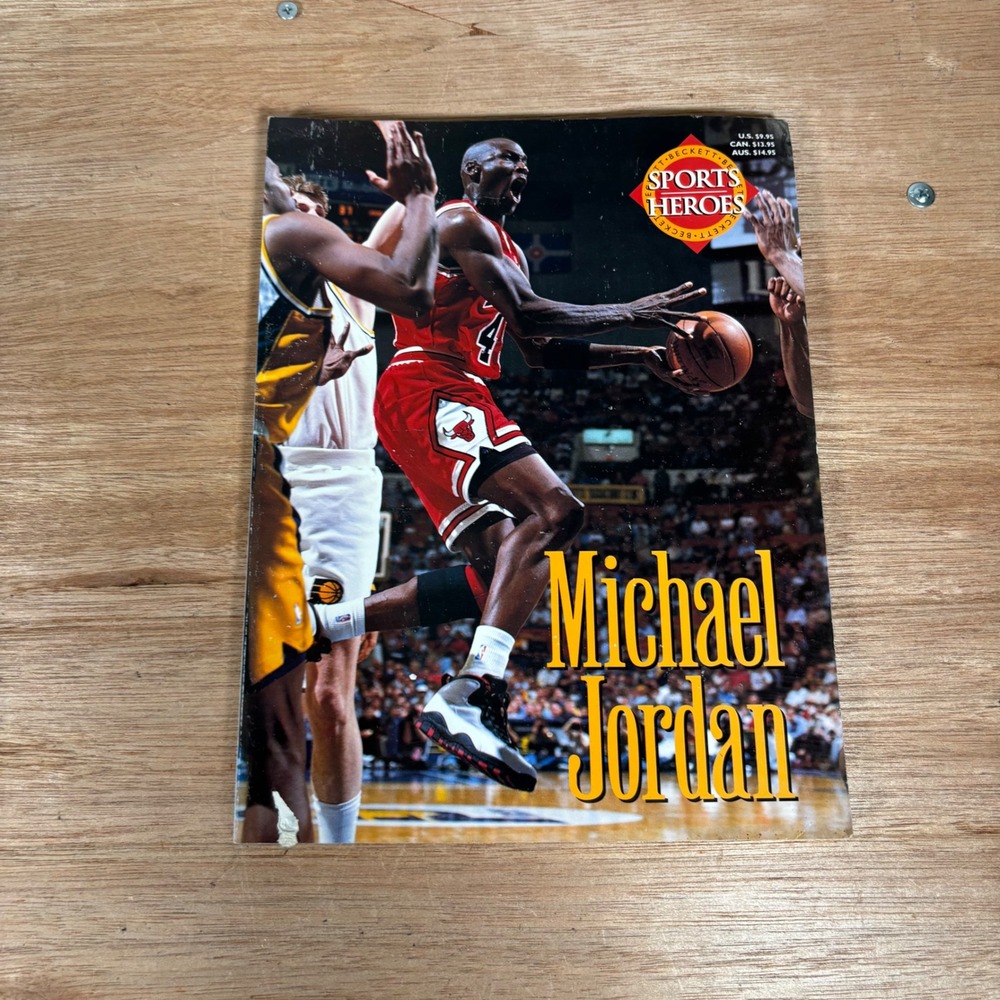 Beckett Sports Heroes Michael Jordan Biography Magazine Chicago Bulls NBA 1990s